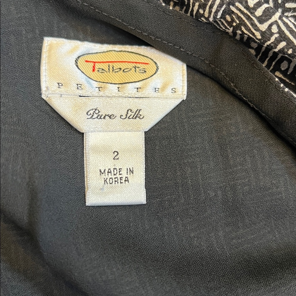 Talbots Pure Silk set - shirt and skirt - Picture 6 of 8